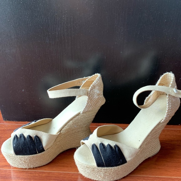 Castaner Espadrilles Heels Wedges White - Picture 2 of 4